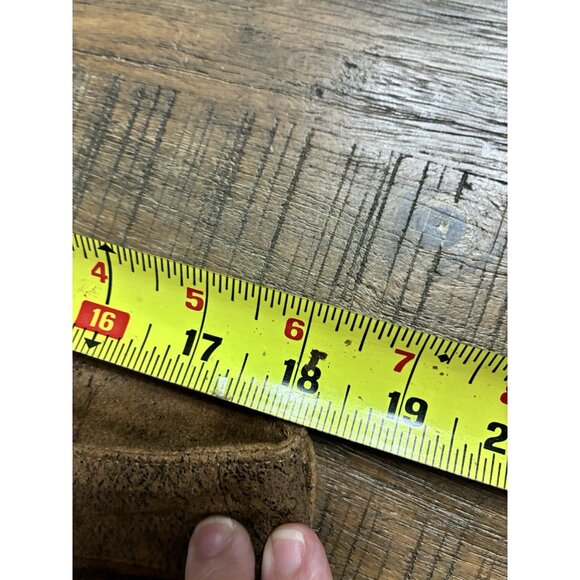 Chico's Faux Suede Camel Color Straight Leg Pants - Size 2 (L) Western EUC - Picture 6 of 8